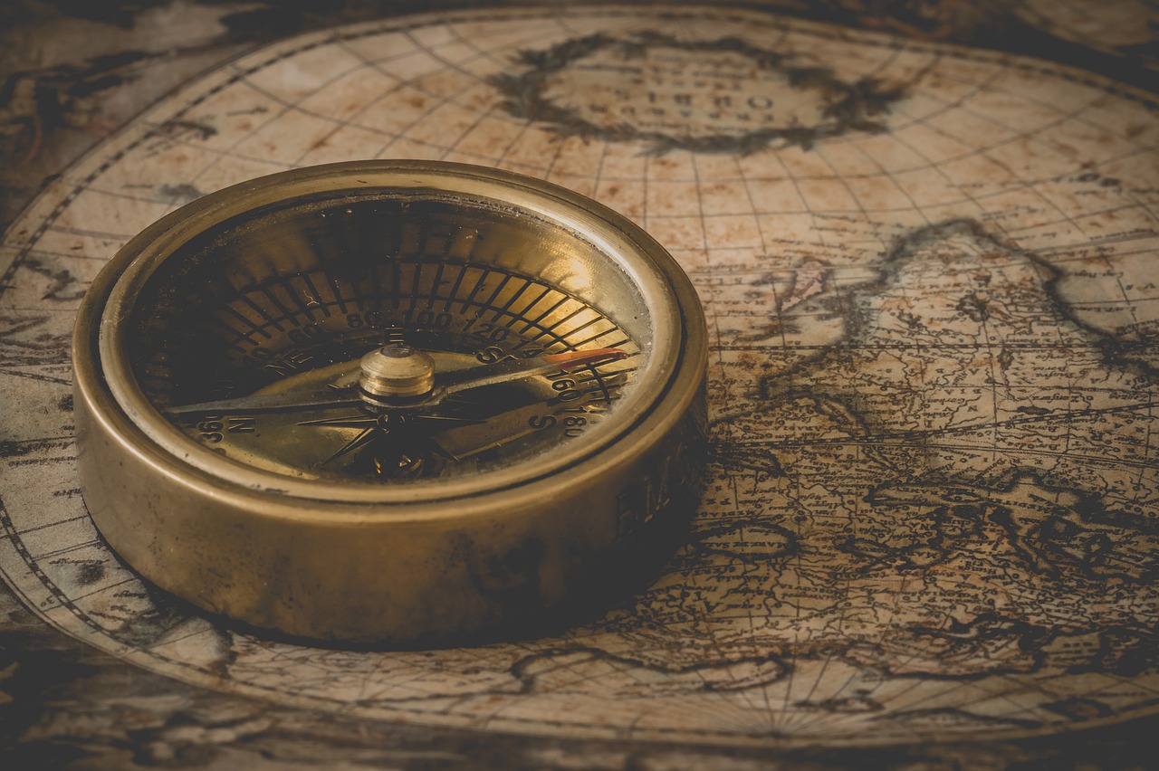 compass, degrees, north